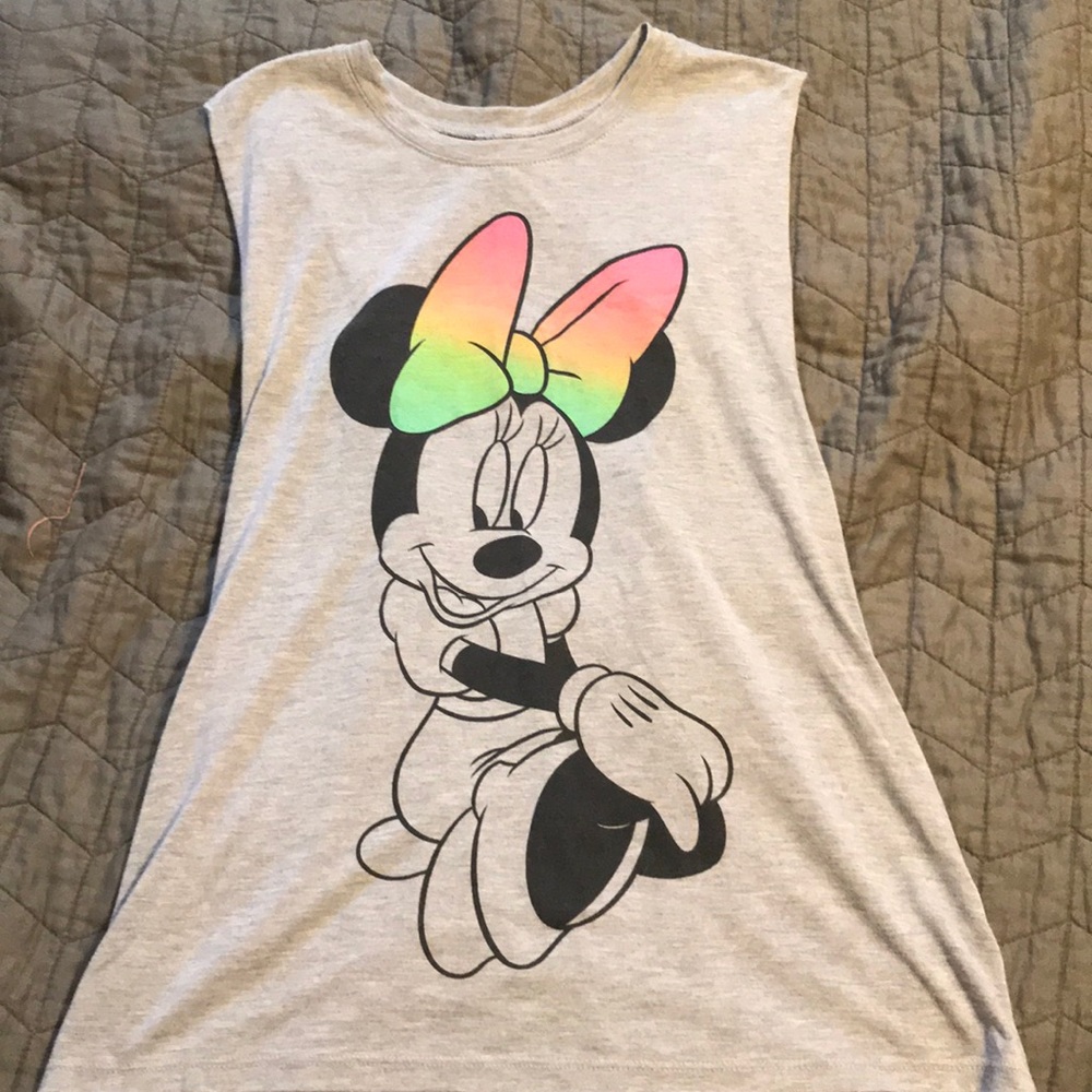 2/$10 Women’s Disney Cut-Off Minnie Mouse Tee
